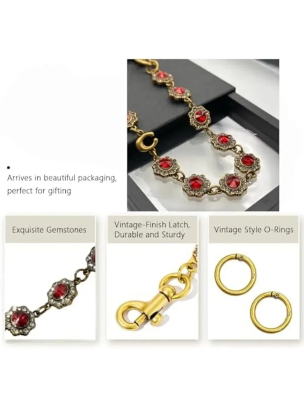 Stylish Gold Bag Charm for Handbags | Chic Purse Chain Accessory
